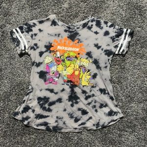 Nickelodeon tie dye crop top